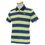 PUMA(プーマ) # 902801 SC ストライプ P.S.T.D.ポロシャツ #902801 半袖シャツ(メンズ)
