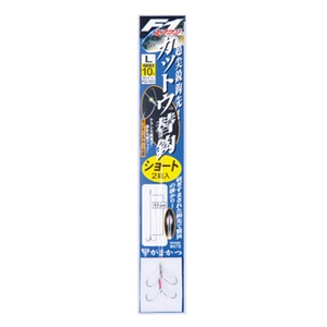 がまかつ(Gamakatsu) 糸付 F1カットウ替鈎(ショート) L 銀 11760 がまかつ(Gamakatsu) 糸付 F1カットウ替鈎(ショート) L 銀 11760