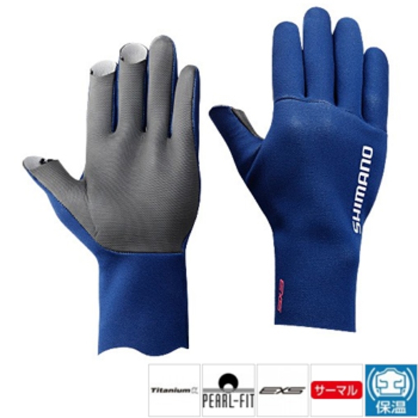 シマノ(SHIMANO) GL-061M クロロプレンEXSフィンガー3カットグローブ 430748 スリーフィンガーレス(フィッシング)