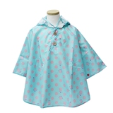 kukkahippo(クッカヒッポ) キッズ レインポンチョ ドット 14KH-PO-2 SAX 90 レインポンチョ(キッズ/ベビー)