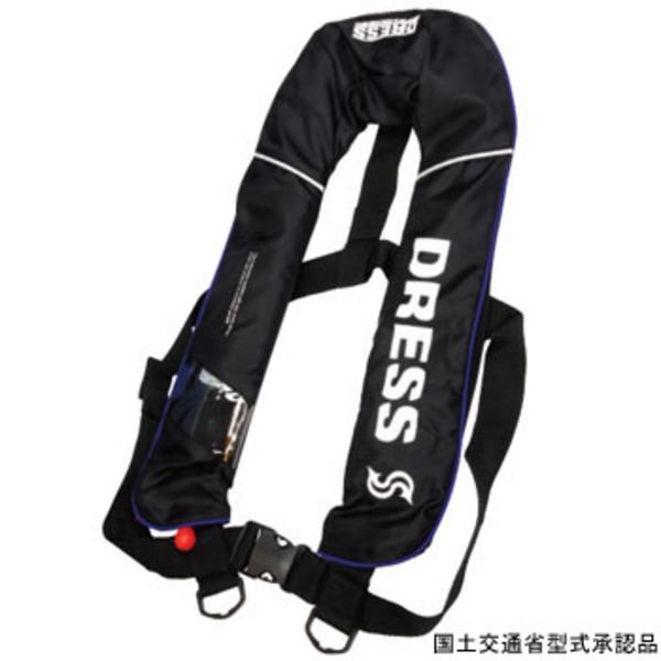 ドレス(DRESS) DRESS 自動膨張ベスト タイプA 遊漁船(釣り船)対応 LD-OP-1101 インフレータブル(自動膨張)