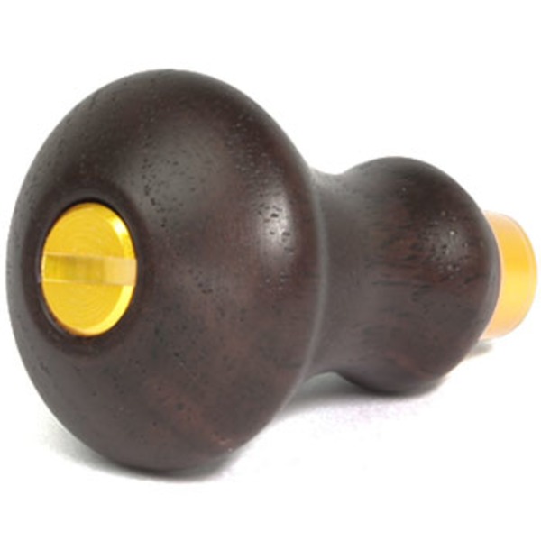 ドレス(DRESS) ウッドグリップ ラウンド(M) 黒檀 LD-CG-2009 ハンドルノブ