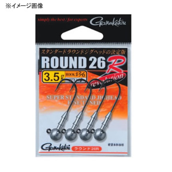 がまかつ(Gamakatsu) バラ ラウンド26R 67608 ワームフック(ジグヘッド)