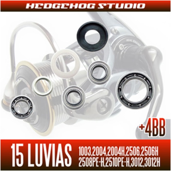 HEDGEHOG STUDIO(ヘッジホッグスタジオ) 15ルビアス シングルハンドル MAX12BB フルベアリングチューニングキット SHG   ベアリング