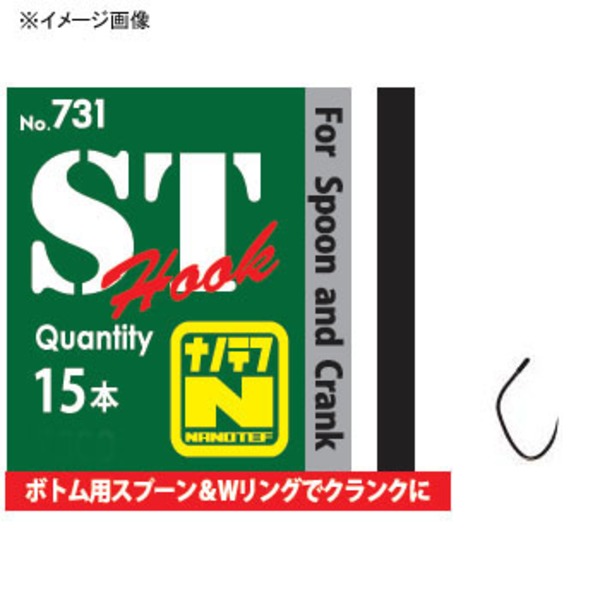 ヤリエ ST(エスティ) フック ナノテフ 731 シングルフック(トラウト用)