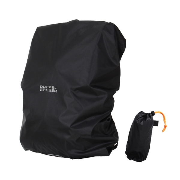 ドッペルギャンガー(DOPPELGANGER) ウォータープルーフバッグカバー(35L) DRC165-BK サイクルバックパック