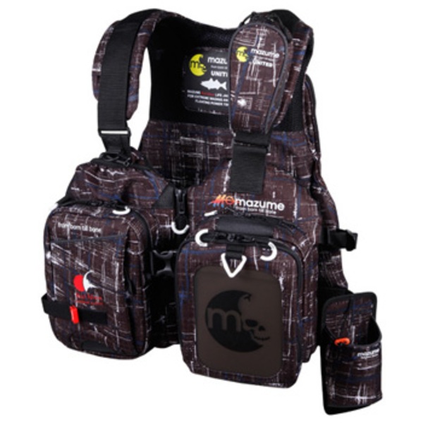 MAZUME(マズメ) レッドムーンライフジャケット V MZLJ-251-02 タックル収納付き