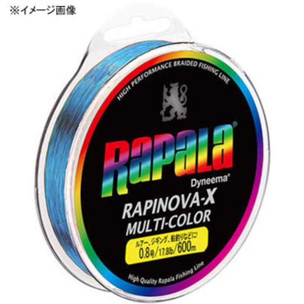 Rapala(ラパラ) ラピノヴァ･エックス マルチカラー 600m eRXC600M08MC オールラウンドPEライン