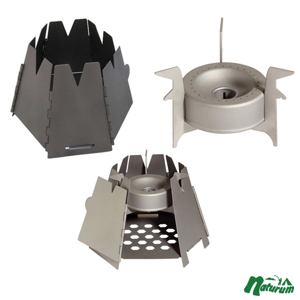 VARGO(バーゴ) チタニウム ヘキサゴンウッドストーブ+チタニウムコンバーターストーブ【お得な2点セット】 T-415+T-307