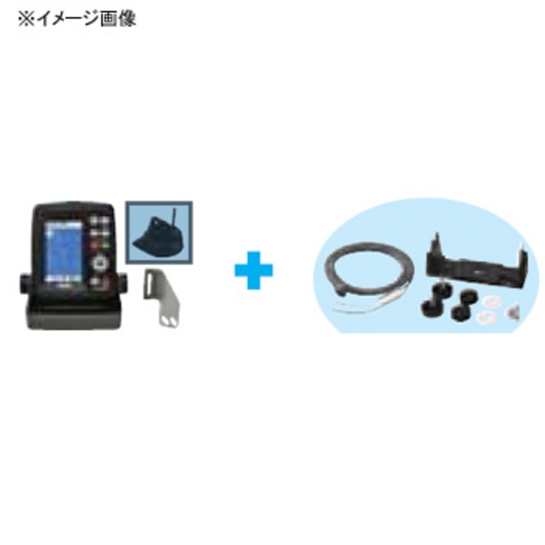HONDEX(ホンデックス) GPS内蔵ポータブル魚探 PS-511CN-W(西日本) 電源コード･架台セット   魚群探知機