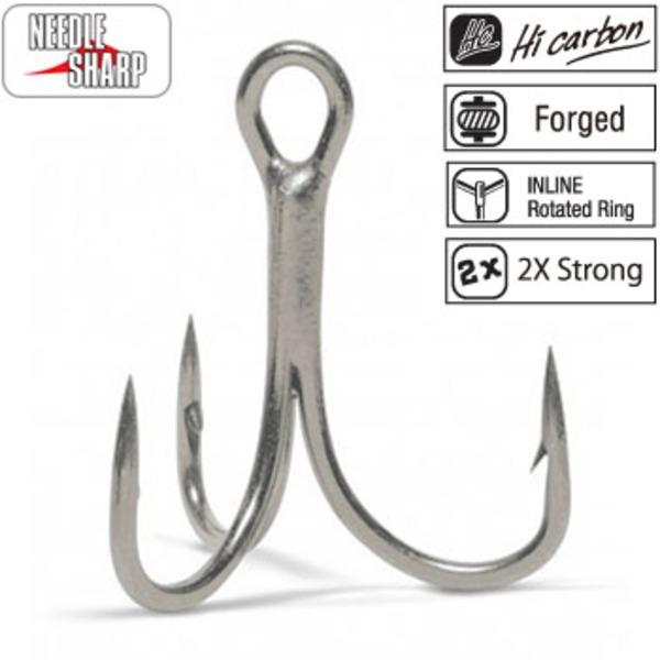 VMC VMC7554 2X Strong wire(ミディアムヘビークラス) 16本入り 7554TI0006N1J トリプルフック