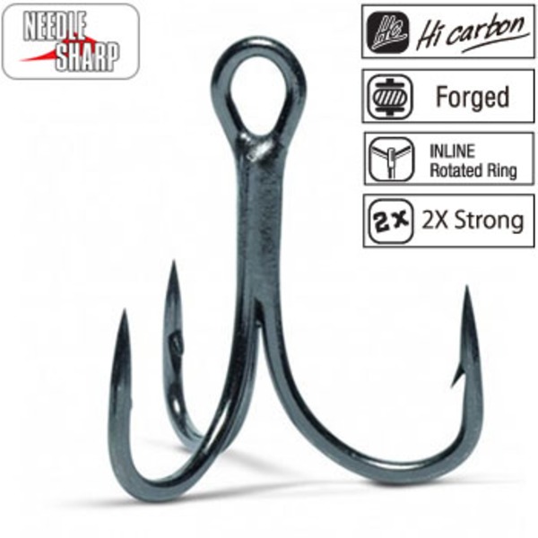 VMC VMC7554 2X Strong wire(ミディアムヘビークラス) 16本入り 7554BN0008N1J トリプルフック