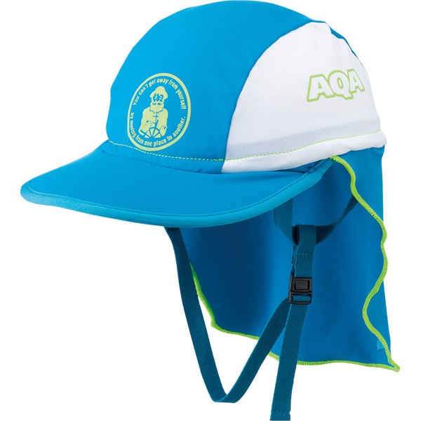 AQA(エーキューエー) UV DRY フラップキャップ キッズ KW-4468A 水泳帽･スイムキャップ