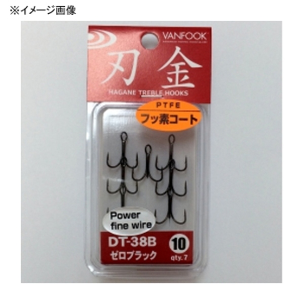 ヴァンフック(VANFOOK) 刃金トレブルフック パワーファイン DT-38B トリプルフック(トラウト用)