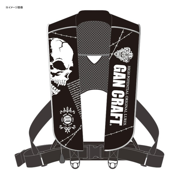 ガンクラフト(GAN CRAFT) インフレータブルデスマイルライフジャケット Ver.II   インフレータブル(自動膨張)