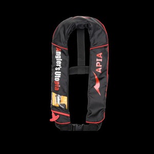 【送料無料】アピア(APIA) APIA インフレータブルライフジャケット ブラック×レッド
