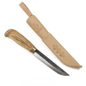 【送料無料】Kauhavan Puukko Paja(カウハヴァンプーッコパヤ) Visa 125 #110 12.5cm ブレード(ナチュラル)×シース(ナチュラル) 27324