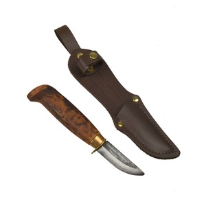 【送料無料】Kauhavan Puukko Paja(カウハヴァンプーッコパヤ) visa tylppa 59 #402 5.9cm ブレード(ブラウン)×シース(ブラウン) 27416