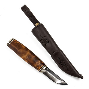 【送料無料】Kauhavan Puukko Paja(カウハヴァンプーッコパヤ) valilap 62 #501 6.2cm ブレード(ブラウン)×シース(ブラウン) 27430