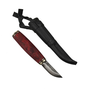 【送料無料】Kauhavan Puukko Paja(カウハヴァンプーッコパヤ) valilap 62 #501 6.2cm ブレード(レッド)×シース(ブラック) 27454