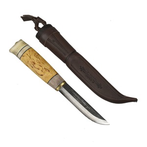 【送料無料】Kauhavan Puukko Paja(カウハヴァンプーッコパヤ) Poronsarvi/visa 105 #607 10.5cm ブレード(ナチュラル)×シース(ブラウン) 27553