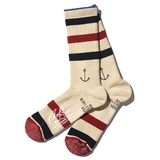 ANDSOX(アンドソックス) SURPPOT PILE CREW STRIPE ASSMSCP2133 【廃】インナーソックス