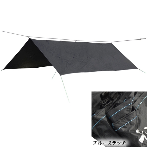 Bush Craft(ブッシュクラフト) ORIGAMI TARP(オリガミタープ) 02-06-tent-0012 ウィング型(ポール:1～2本)