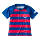 HELLY HANSEN(ヘリーハンセン) HJ81601 K S/S HALF-ZIP Border Rashguard HJ81601 ラッシュガード(キッズ/ベビー)