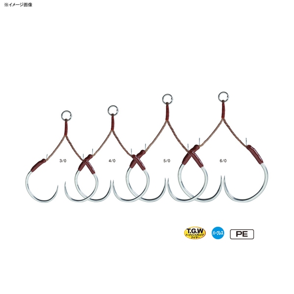 がまかつ(Gamakatsu) アシストフック鎌鼬ヘビー ショート 0GA012 68370 ジグ用アシストフック