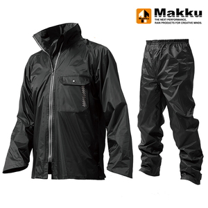 マック(Makku) いぶし銀 LL ブラック AS4000