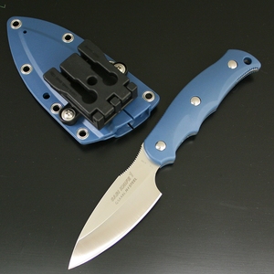 ニューサビナイフ 1 キャンプミニ包丁 直刃 刃長(92mm) ブルー