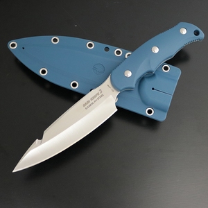 ニューサビナイフ 3 サバキ4寸5分 ガットフック付 刃長(131mm) ブルー