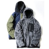 gym master(ジムマスター) リバーシブル ボア×タスロン フード ジャケット G802365 ダウン･中綿ジャケット(メンズ)