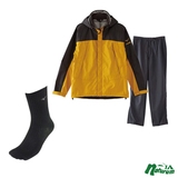 ミズノ(MIZUNO) ベルグテックEXストームセイバーVレインスーツ Men’s+ズレ落ちにくい人気ソックス 超お得セット A2JG4A01+C2JX5W01 レインスーツ