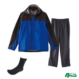 ミズノ(MIZUNO) ベルグテックEXストームセイバーVレインスーツ Men’s+ズレ落ちにくい人気ソックス 超お得セット A2JG4A01+C2JX5W01 レインスーツ