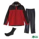 ミズノ(MIZUNO) ベルグテックEXストームセイバーVレインスーツ Men’s+ズレ落ちにくい人気ソックス 超お得セット A2JG4A01+C2JX5W01 レインスーツ