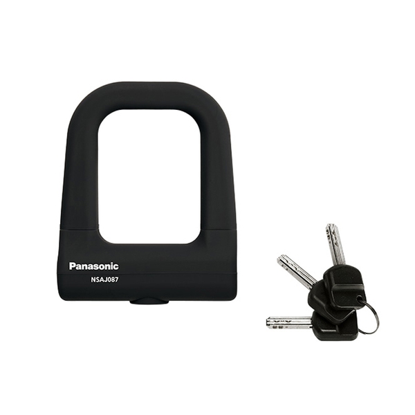 パナソニック(Panasonic) シリコンカバー採用ミニU型ロック 鍵/自転車/サイクル/盗難防止 NSAJ087B 鍵･ロック