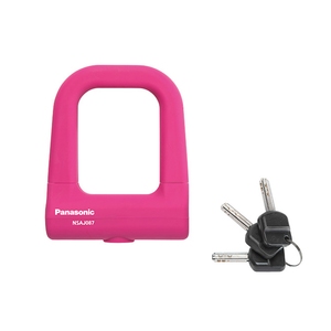 パナソニック(Panasonic) シリコンカバー採用ミニU型ロック ピンク