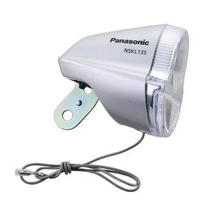 パナソニック(Panasonic) ＬＥＤ ハブダイナモ専用ライト シルバー NSKL135-S