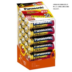 パナソニック(Panasonic) アルカリ乾電池単3形20本パック LR6XJ/20SH