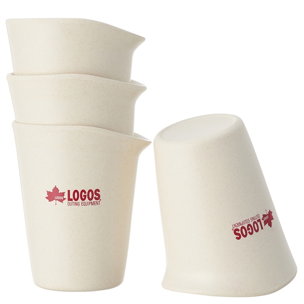 ロゴス(LOGOS) バイオプラント立つコップ4 81284800 メラミン&プラスティック製お皿