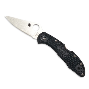 【送料無料】Spyderco(スパイダルコ) デリカ4 フルフラットブレード 直刃 ブラック C11FPBK