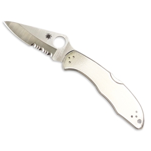 【送料無料】Spyderco(スパイダルコ) デリカ4 ステンレス 半波刃 C11PS