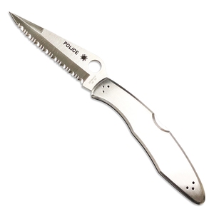 【送料無料】Spyderco(スパイダルコ) ポリス ステンレス 波刃 C07S