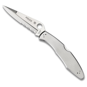 【送料無料】Spyderco(スパイダルコ) ポリス ステンレス 半波刃 C07PS