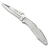 Spyderco(スパイダルコ) ポリス ステンレス 半波刃 C07PS フォールディングナイフ