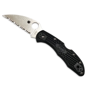 【送料無料】Spyderco(スパイダルコ) デリカ4 ウォーンクリフ 波刃 C11FSWCBK