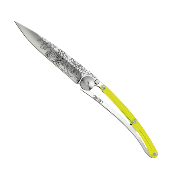 deejo(ディージョ) tatoos 27g blossom-yellow DJ-1403 フォールディングナイフ