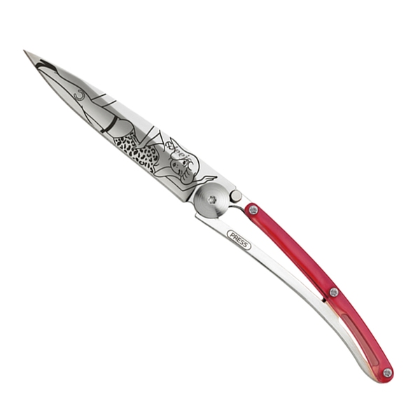 deejo(ディージョ) tatoos 27g pin’up-red DJ-1405 フォールディングナイフ