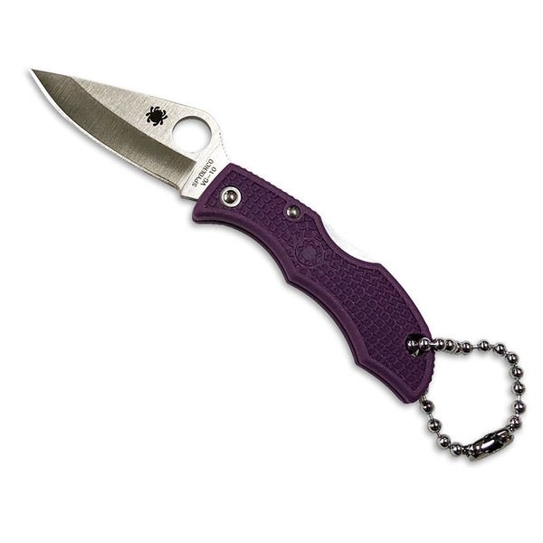 Spyderco(スパイダルコ) レディバグ3 パープル 直刃 LPRP3 フォールディングナイフ